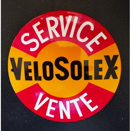 PLAQUE EMAILLEE SERVICE-VENTE VELOSOLEX