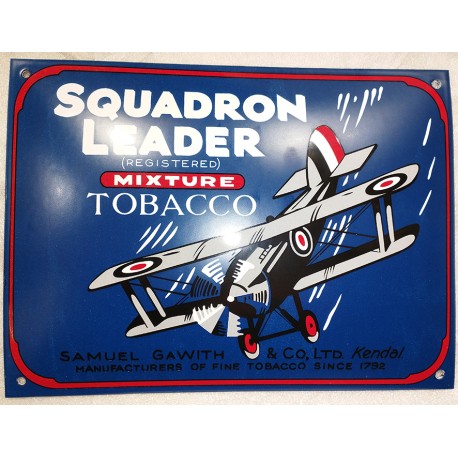 PLAQUE EMAILLEE SQUADRON LEADER