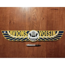 PLAQUE EMAILLEE AVION VOISIN