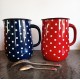 PITCHER RED WITH WHITE DOTS