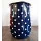 PICHET BLEU MARINE A POIS BLANCS