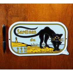 PLAQUE SARDINE DU CHAT NOIR