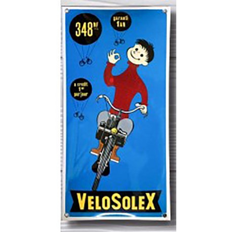 GRANDE PLAQUE EMAILLEE VELOSOLEX
