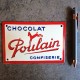 PLAQUE EMAILLEE CHOCOLAT POULAIN CONFISERIE
