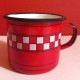 MUG - CUP GREY WITH WHITE DOTS - 0.25 L