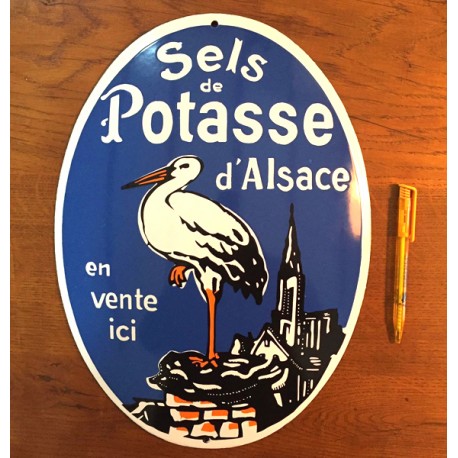 GRANDE PLAQUE "SELS DE POTASSE D'ALSACE"